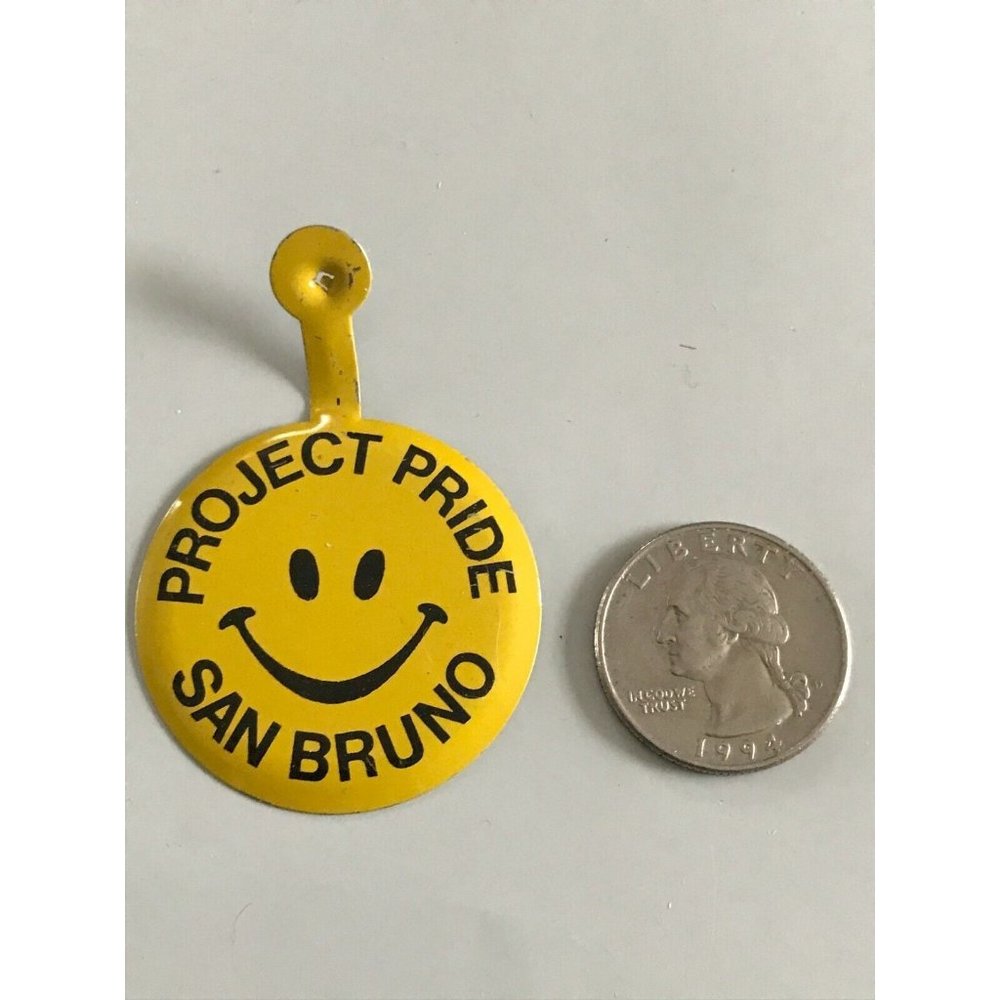Vintage Project Pride San Bruno CA SF Gay Rights LBGTQ LGBT Metal Tab Pin